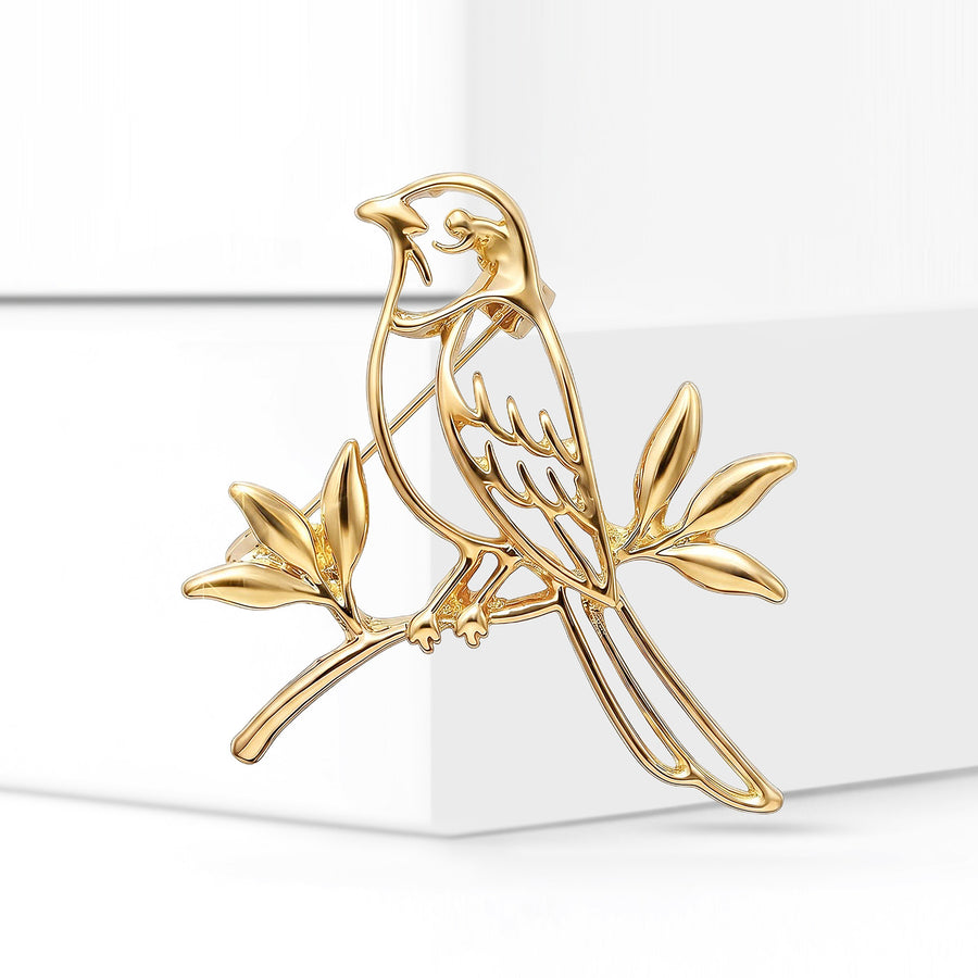 Bird on Branch Brooch
