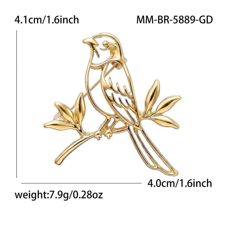 Bird on Branch Brooch