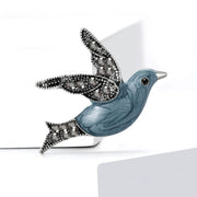 Blue Bird Brooch