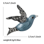 Blue Bird Brooch