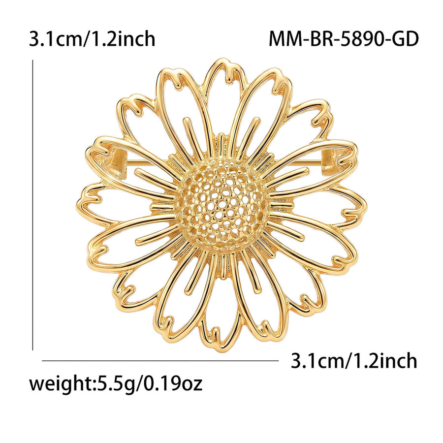 Daisy Outline Brooch