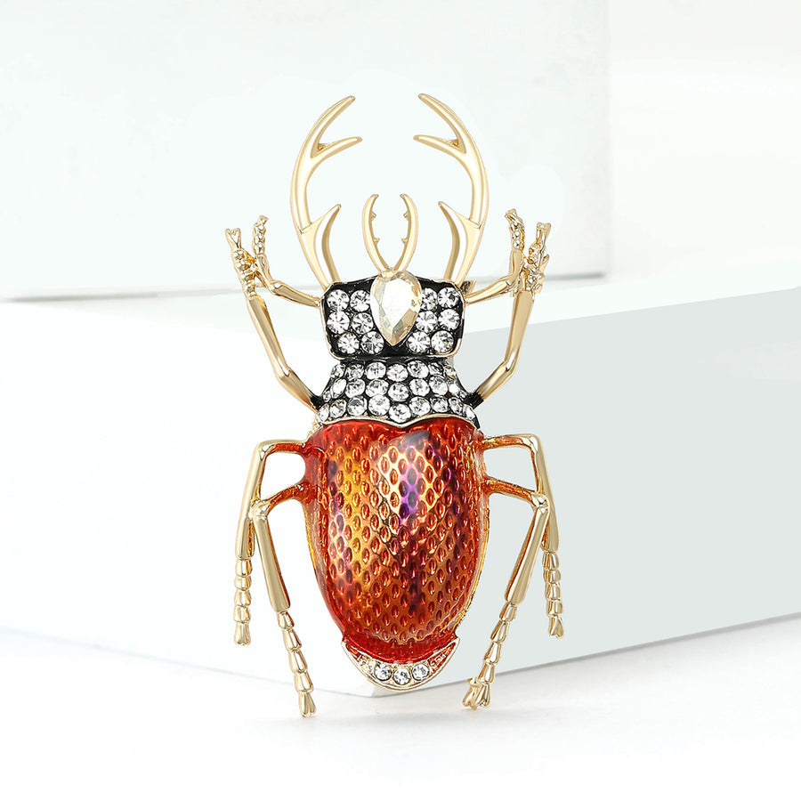 Red Beetle Brooch