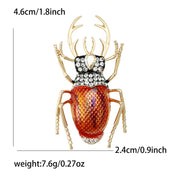 Red Beetle Brooch