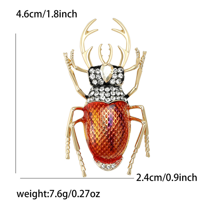Red Beetle Brooch