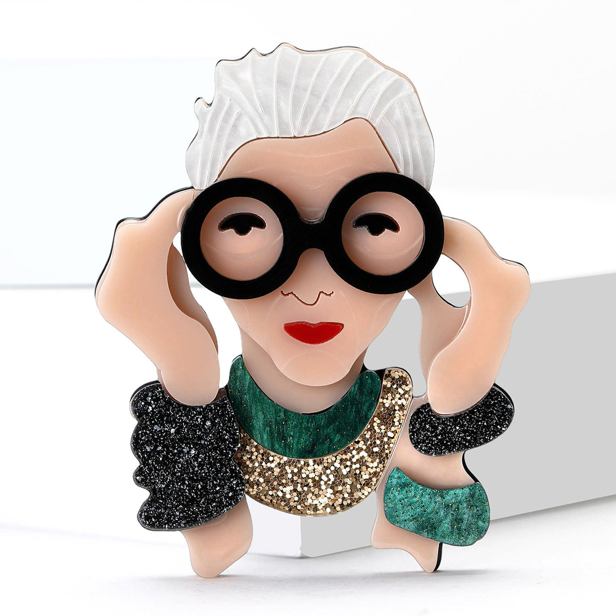 Statement Lady Brooch