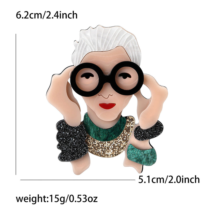 Statement Lady Brooch